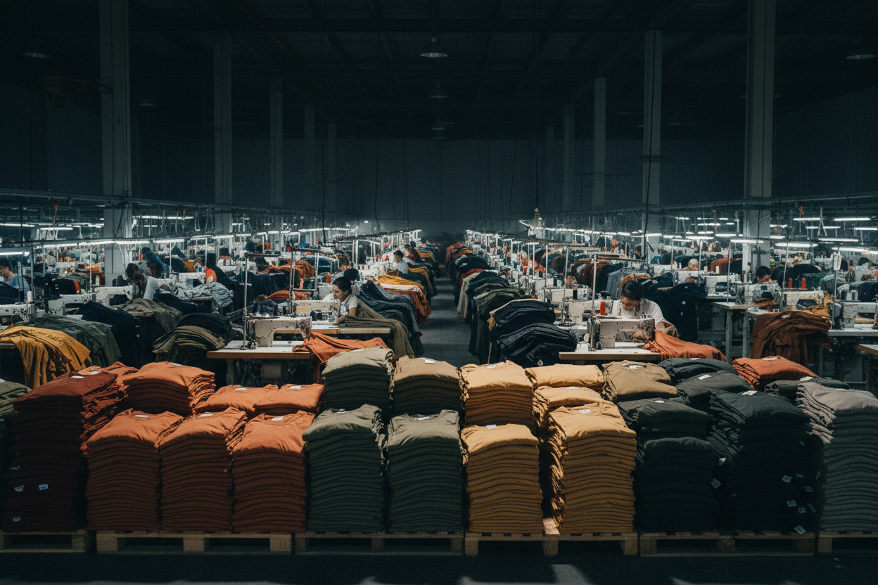 Bulk apparel manufacturing for clothing wholesalers and distributors by Shree Tara Apparels in India