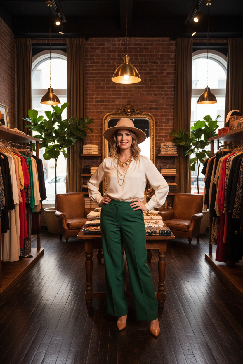 Private label boutique clothing collection displayed inside premium fashion retail boutique